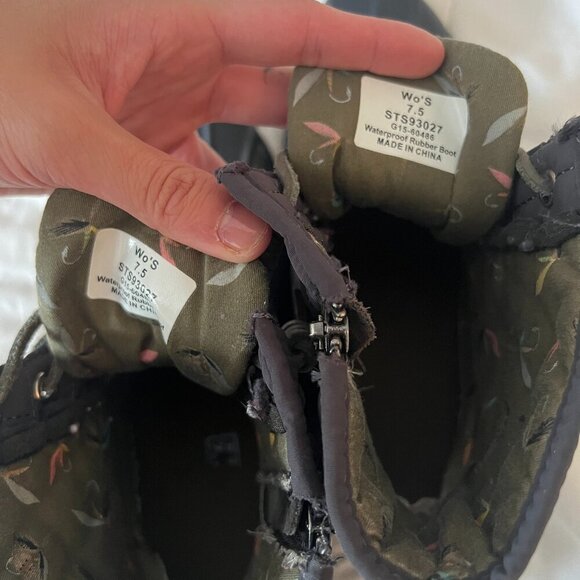 Sperry Saltwater Duck Boot Size Women's 7.5 Grey with Dark Grey Sole - Picture 9 of 14